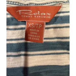 Relax by Tommy Bahama striped tank Cotton Sleeveless dress Size XS thumbnail 6