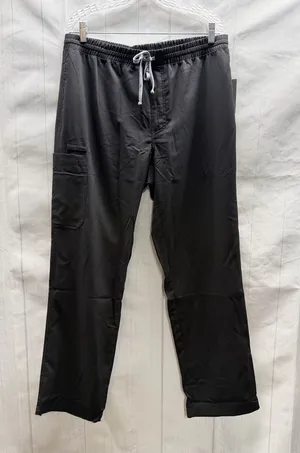 Grey's Anatomy NWT Black 5 Pocket Elastic Contrast Drawcord Scrub Pants Large thumbnail 1