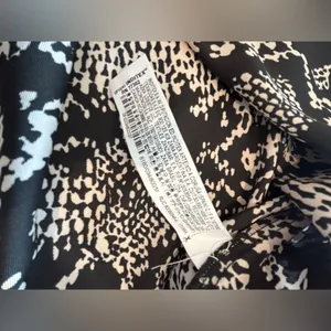 ZARA Black and Cream Printed Mini Slip Dress NWT Size‎ M thumbnail 8