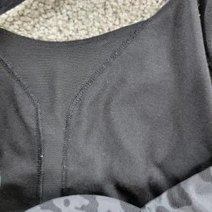 Lululemon In A Flash Bra II Womens 2 Deep Coal Animal Swirl Cheetah Crossback thumbnail 6