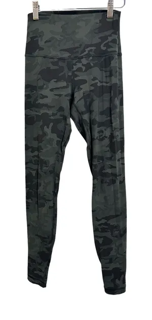 Lululemon Align Pant *Full Length 28" Incognito Camo‎ Multi Gator Green size 4 thumbnail 1