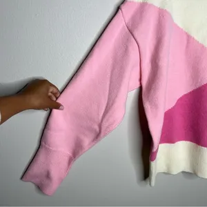 Grace‎ + Karma Color Block Long Sleeve Mock Neck Sweater thumbnail 5