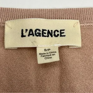 L'Agence Jocelyn 3/4 Sleeve Cutout Sweater Blush‎ Pink Womens Stretch Small NWOT thumbnail 3