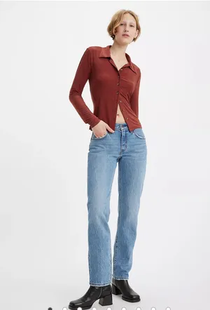 NWOT Levi’s Middy Straight Jeans thumbnail 8