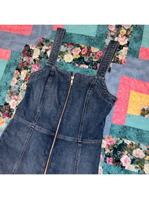 Reformation $150 Randy Woman’s Size 4 Denim Zip-Front Summer Mini Dress thumbnail 3