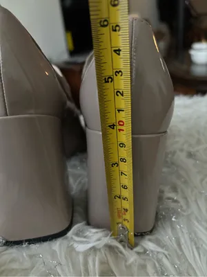 Marc Fisher Charisy Beige Women’s Tapered Patent Leather Block Heel Shoes Size8M thumbnail 11