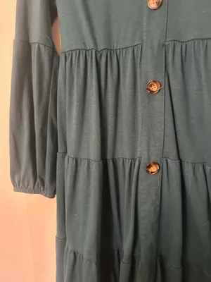 Teal long sleeve dress Blue Size M thumbnail 4