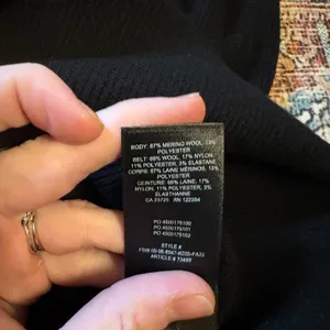 Aritzia The Group By Babaton‎ Henley Sweater Dress Wool Black Midi V-Neck Medium thumbnail 5