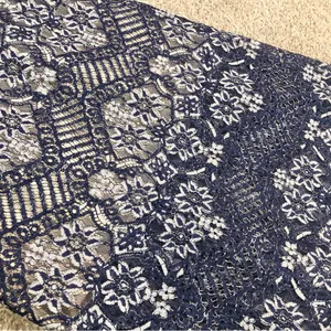 Foxiedox Anthropologie daleyza Lace‎ Square Neck Midi dress Navy Blue Size small thumbnail 9