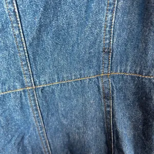 VTG 90s Denim Maxi Dress Womens‎ Large Blue 100% Cottagecore Farm Modest thumbnail 8