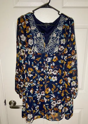 Floral Dress Multi Size XL thumbnail 1