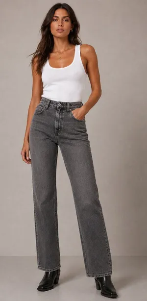 Abercrombie & Fitch the 90s Straight Ultra High Rise Jeans size 28 thumbnail 1