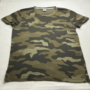PINK Victoria's Secret Green Camo Pocket T-Shirt Womens Large Short Sleeve thumbnail 1