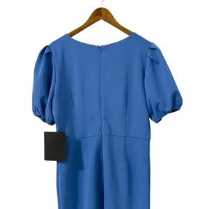 Lulus Simply Beloved Blue Puff Sleeve Bodycon Midi Dress size XXL NWT thumbnail 7
