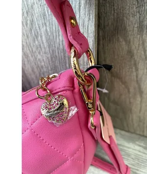 Juicy Couture Pink Quilted Shoulder Bag with Charm & Scarf thumbnail 6