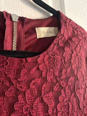 Altar'd State Burgundy Long Sleeve Dress thumbnail 2