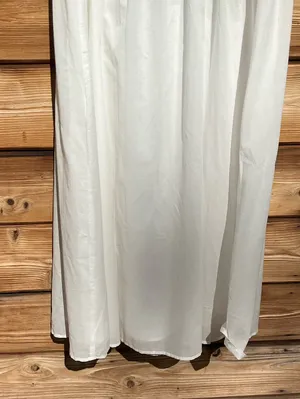 Kourt Few Moda Size M White Sonnet V neck Cotton Long Maxi Ankle Dress thumbnail 11