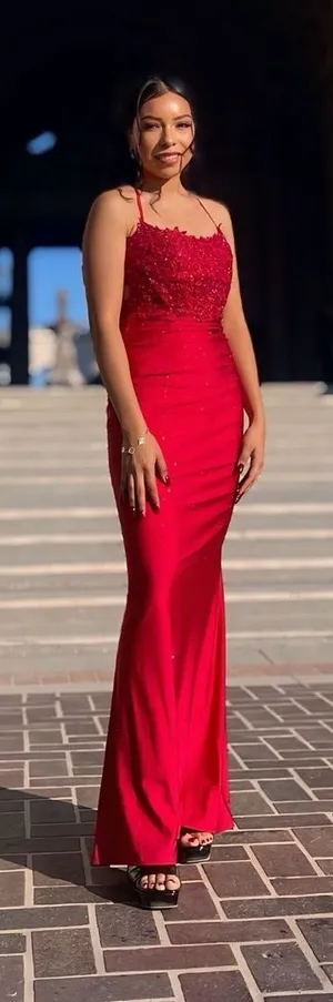 Red maxi formal dress Size 2 thumbnail 1