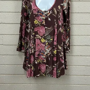 O’Neill Poppit Floral Brown Mini Dress size M thumbnail 7
