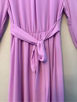 Pinkblush Ricarica lavender maternity long sleeve maxi dress medium NEW thumbnail 15