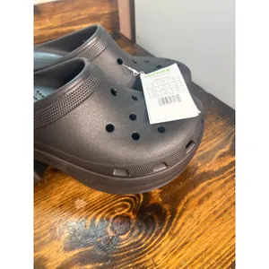 Crocs black heeled clogs size 11 thumbnail 3