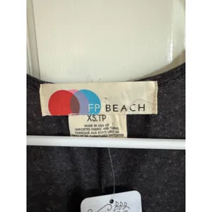 NWT‎ Free People FP Beach dark gray wide leg jumpsuit size xs thumbnail 4