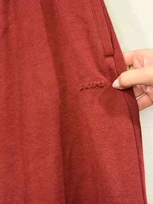 SKIMS Sweatpants Straight-Leg Maroon  thumbnail 2