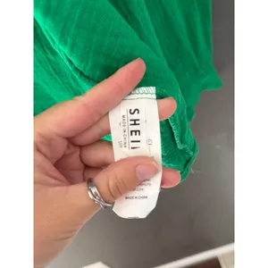 Womens Green Gauze Button‎ Down Shirt Oversized Long Sleeve Cotton Blend S thumbnail 4