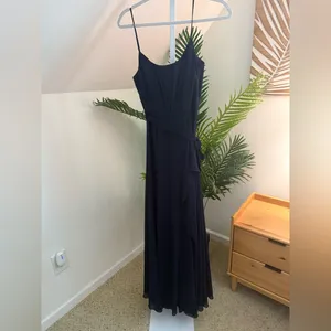 Amsale Campbell Navy Gown 2‎ Blue thumbnail 3