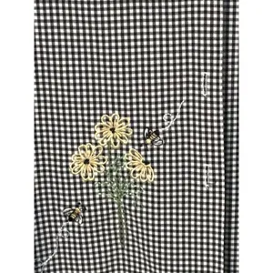 Vintage Alfred Dunner Gingham Embroidered Floral Bee Jacket Size 18 thumbnail 10