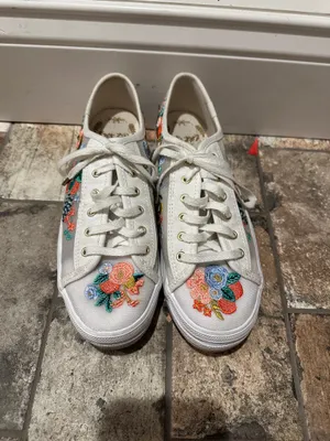 Rifle Paper Co Keds Floral Sneakers Embroidered x Canvas thumbnail 3