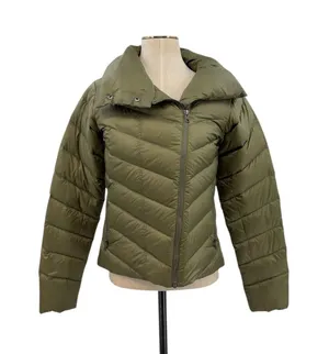 Patagonia Prow Jacket Olive Green Down Puffer Coat Womens Zip‎ Warm Small thumbnail 1