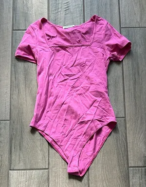 MANGOPOP Stylish Pink Women's Bodysuit thumbnail 1