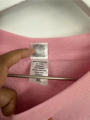American Vintage Vintage Y2K I Love New York Pink Sweatshirt Size XL Streetwear Baggy thumbnail 6