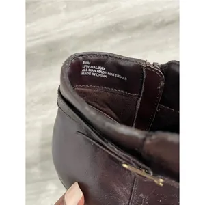 London Fog Faux Leather Women's Brown Ankle Boots with Side Zip thumbnail 9