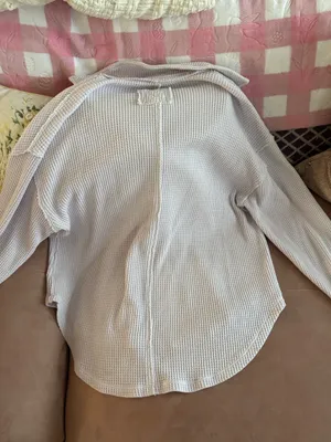 Aerie Oversized Waffle Knit Pullover thumbnail 3