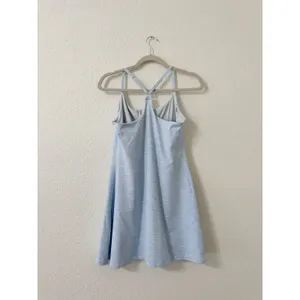 Outdoor Voices Exercise Dress Light Blue Built In Shorts Athletic XL thumbnail 3