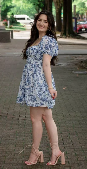 Abercrombie Dress Mini Floral Blue thumbnail 1
