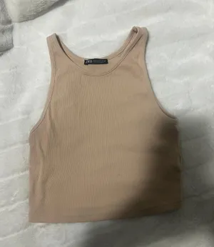 Zara Nude Halter Top thumbnail 1