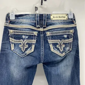 Rock Revival Natalie bootcut Lowrise modern cowgirl western Gypsy sz 27 thumbnail 9