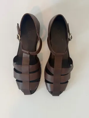 Pilcro Maris Fisherman Sandals in Brown Leather thumbnail 5