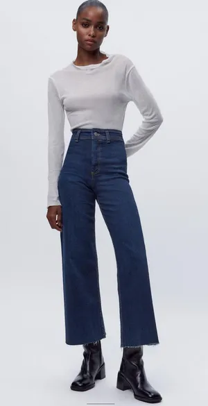 Zara High Waisted Jeans thumbnail 1