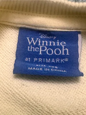 Disney Cream Winnie the Pooh & Piglet Crewneck Sweatshirt XXS thumbnail 3