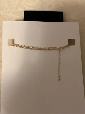Gold Layered Necklace with Red Cherry Pendant thumbnail 4
