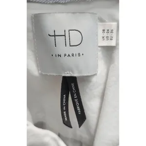 HD In Paris Anthropologie‎ Womens White Cotton Short Sleeve Button Down Shirt 4 thumbnail 3