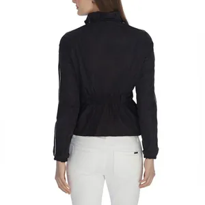 White‎ House Black Market Women's Sporty Tech Jacket Size 4 drawstring waist thumbnail 9
