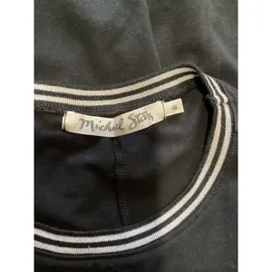 Michael Stars Black Ringer Neck Short Sleeve Midi T-Shirt Dress 1027ATH Mens M thumbnail 4