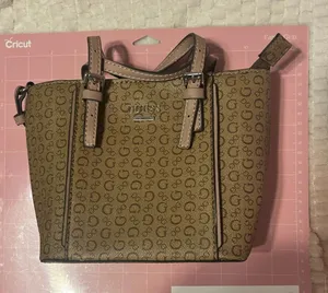 Perfect Guess brown and rose tote back tote bag , is perfect, like new thumbnail 1