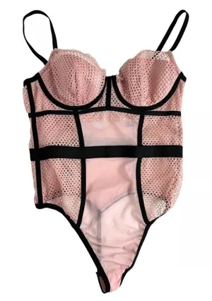 Victoria's Secret Fishnet Lace Teddy thumbnail 1