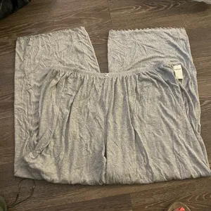 NWT Aerie Real Soft® Rib Trouser Grey PJ. Size XXL thumbnail 5